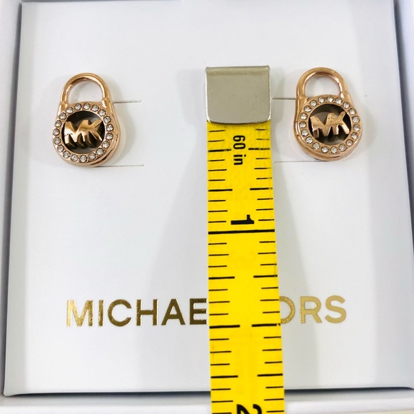 Michael Kors Padlock Stud Earrings - Picture 8 of 8